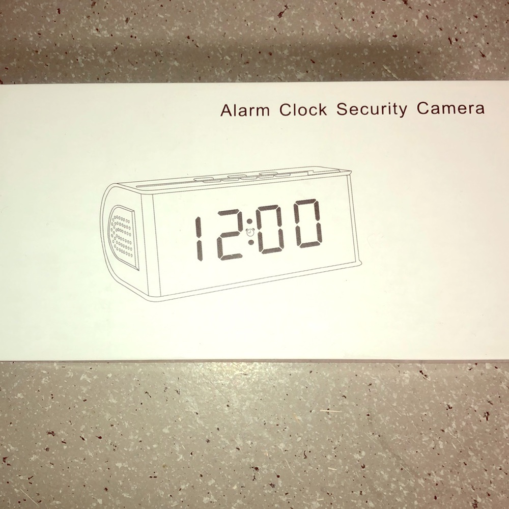 Alarm Clock Secuirty Camera - Brand New ‼️